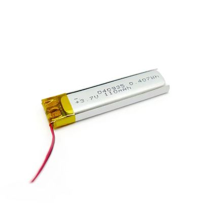 400935 3.7V 80mAh piccola batteria ai polimeri di Li IEC62133 CB KC approvato