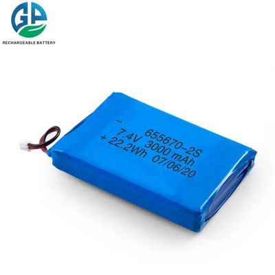 3.7v Li-Polymer Battery 3000mah Protezione da sovraccarico