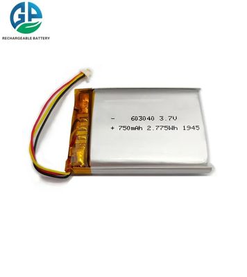 Ul Modello 603040 Batteria al litio polimerico 1s2p 3.7v 1500mah