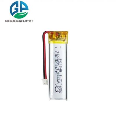 CB IEC62133 Batteria Li-Ion 3.7V Batteria al litio 801345 450mAh Batteria al litio Smart Home