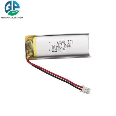 CB IEC62133 Consigliato pacchetto di batterie ricaricabili 832248 920mAh Certificato KC 3.7V