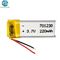 Li-Polymer Battery Pack 701230 3.7v 220mah OEM ricaricabile Hot Sell KC CB IEC62133 Approvato
