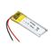 401030 3.7V ricaricabili Li Polymer Battery 80mAh per gli smart card