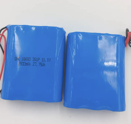 Pacchetto 11.1V Li Ion Battery Pack 2.5Ah della batteria ricaricabile dello ione 12V del litio