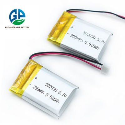 comprare pacchetto ricaricabile 502030 della batteria del polimero del litio di 3.7volt 250mAh online manufacture