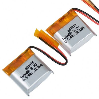 buy Batteria ai polimeri di litio da 3,7 V 160 mAh di piccole dimensioni 601818 con 500 cicli di vita per dispositivi digitali fabbricazione online