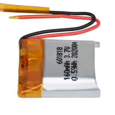 comprare Batteria ricaricabile del polimero del litio 601818, 3.7V Li Polymer Cell 160mAh online manufacture