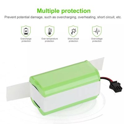comprare Pacco batteria agli ioni di litio da 14,8 V 3000 mAh 18650 con durata di 800 cicli per spazzatrici ed elettronica fabbricazione online