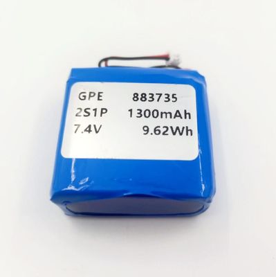 comprare KC IEC62133 Approvato 7.4V 1300mAh Li-Polymer Battery Pack per dispositivi di bellezza fabbricazione online