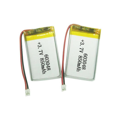 comprare Batteria ai polimeri di litio approvata 603048 3,7 V 850 mAh KC IEC62133 con oltre 500 cicli di durata fabbricazione online