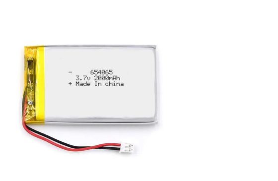 comprare Alto pacchetto della batteria di Lipo di scarico, 654065 batteria del polimero del litio di 3.7v 2000mAh 7.4Wh online manufacture