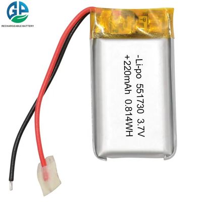 comprare 551730 pacchetti su ordinazione 3.7v 150mah 200mah 220mah 250mah 400mah 500mah della batteria di Lipo online manufacture