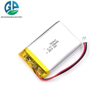 comprare 703443 Modello 3.7V 650mAh Lithium Polymer Battery Pack - Batteria LiPo ricaricabile fabbricazione online