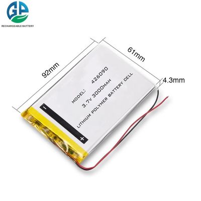comprare Batteria al litio polimerico ad alta scarica 426090 3.7v 3000mah Batteria liquida piatta ricaricabile online manufacture