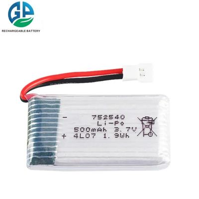 comprare Un38.3 752540 Lithium Polymer Battery Pack 3.7v ricaricabile 500mah online manufacture