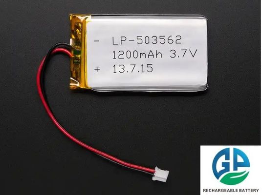 comprare 503562 3.7V 1200mAh Lithium Polymer Battery Pack KC CB IEC62133 Batteria Lipo ricaricabile approvata fabbricazione online