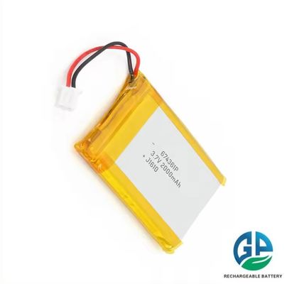 buy 3.7V 2000mAh batteria al litio polimerico con 500 volte la vita del ciclo ricaricabile batteria Lipo fabbricazione online