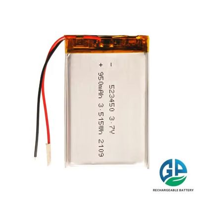 comprare Batteria ricaricabile 523450 3.7v 950Mah KC approvata Batteria Li Ion 500 volte durata del ciclo online manufacture