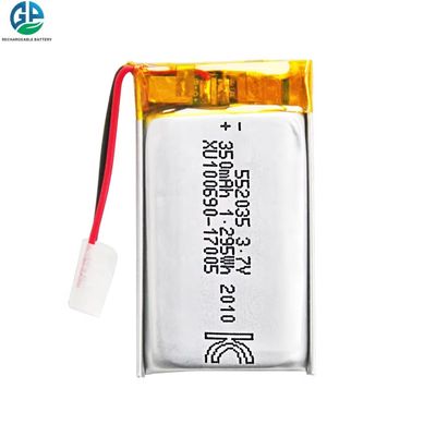 comprare KC CE approvato 3.7V 350mAh batteria al litio polimerico batteria ricaricabile LiPo 552035 online manufacture