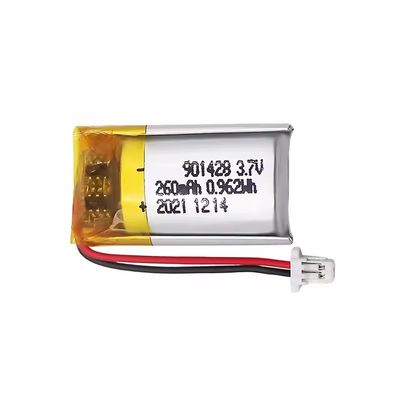 comprare 901428 260mAh 3.7V 500 cicli Batteria ai polimeri di litio personalizzata LiPo online manufacture