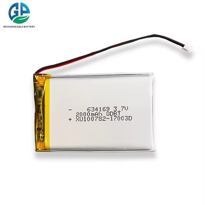 comprare Batteria ad alta velocità di scarica 30C Max60C ricaricabile 634169 2000mAh Batteria Li-polimerizzata da 3,7V per ascensori elettrici online manufacture