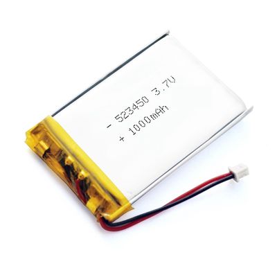 comprare Batteria ricaricabile ai polimeri di litio LiPo da 3,7 V 1000 mAh certificata UN38.3 per dispositivi di monitoraggio fabbricazione online