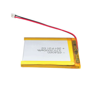 comprare UN38.3 3,7 V 2000mAh Lipo 654060 Li Polymer Battery Pack online manufacture