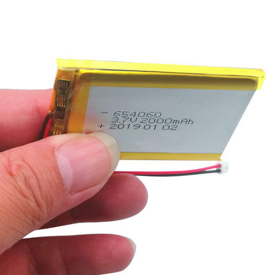 comprare Lipo 3,7 batterie al litio ricaricabili di V 2000mah 654060 500 volte online manufacture