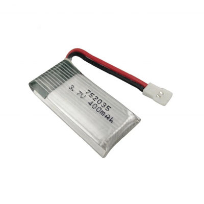 comprare Alto pacchetto della batteria del fuco di tasso 752035 3.7V 400mAh di scarico online manufacture