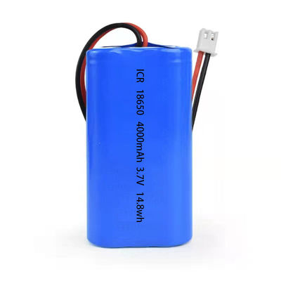 4000mAh 3.7V 18650 Batteria al litio con 500 cicli di vita Ricaricabile Li Ion Battery Pack