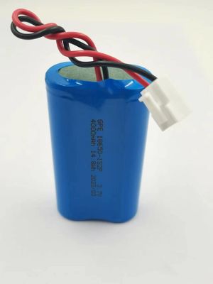 3.7V 4000mAh 18650 Li Ion Battery Pack, litio ricaricabile Ion Battery Pack