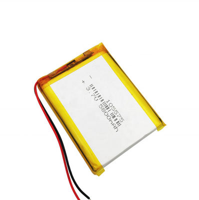 Capacità elevata 3.7V 5800mAh Li Polymer Battery 105575 per un'attrezzatura medica da 2 cavi
