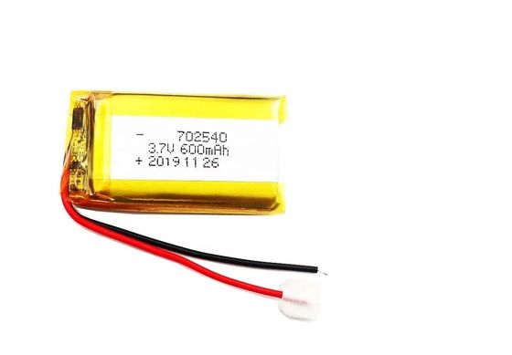Pacchetto ricaricabile KC 3.7V 600mAh 700mAh 702540 della batteria del polimero del litio di Lipo
