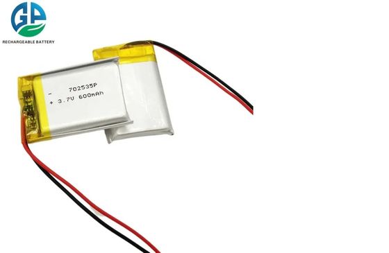 IEC62133 ha approvato la batteria del polimero del litio 600mah 3,7 della batteria 702535 di Lipo
