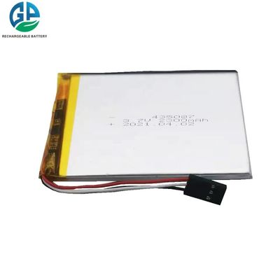 435087 batteria di 3.7V 2300mah Lipo, batteria del polimero di Tattu 3.7v con ISO9001