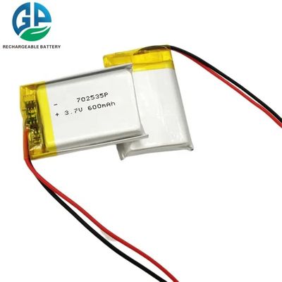702535 piccolo stoccaggio 3.7V della batteria KC del polimero del litio di 600mah 650mah 700mah
