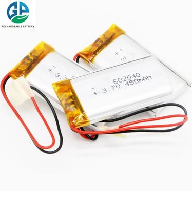 Bassa temperatura della batteria 602040 3.7v 450mah del KC Li Polymer 3.7V