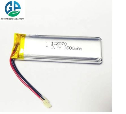 Batterie del polimero del litio 3.7v del KC 1600mAh 102070 ricaricabili
