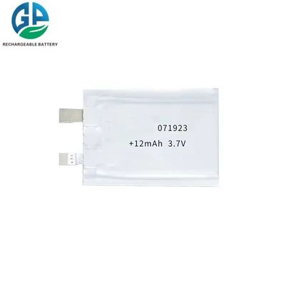 Piccolo litio Ion Polymer Battery Ultra Thin Lipo 071923 di Li Polymer 3.7v 12mah