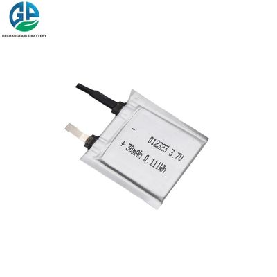 3.7V 30mAh Li Ion Rechargeable Battery 012323 KC ha certificato