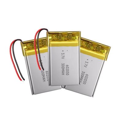 Batteria ai polimeri di litio da 300 mAh 3,7 V con protezione da cortocircuito