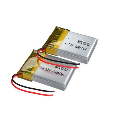 400 Mah 3.7 Li Batteria polimerica Fonte di alimentazione 2c Corrente di scarica