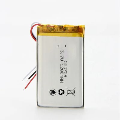 Pacco batteria ai polimeri di litio da 3,7 V 1200 mAh con 500 cicli di vita per dispositivi di bellezza