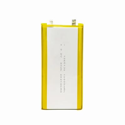 3.2v Li-Polymer Battery Prismatic 1265130 10ah Lifepo4 Battery Cell