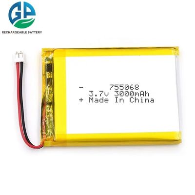 Li Polymer KC Batteria ricaricabile agli ioni di litio 755068 3000Mah