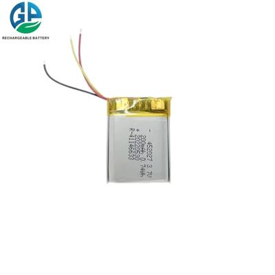 452027 3.7v 200mah Batterie ricaricabili in polimero di litio KC con connettore PCM a filo
