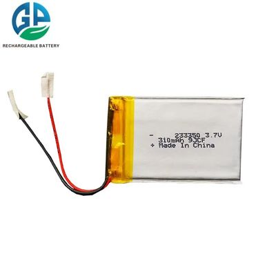 Batterie Li polimeriche sottili 233350 3.7v 310mAh 2 mm di spessore