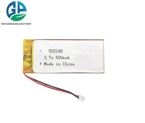 Batteria ai polimeri di litio approvata IEC62133 da 3,7 V e 500 mAh, batteria ricaricabile LiPo per dispositivi di bellezza