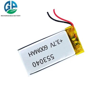 Batteria Li-Polymer ad alta capacità 600mAh 3.7V con 500 volte la durata del ciclo per i prodotti digitali
