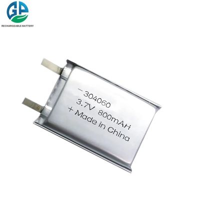 3.7V 800mAh 304060 Lithium Polymer Battery Pack con 500 volte la durata del ciclo per i dispositivi di bellezza